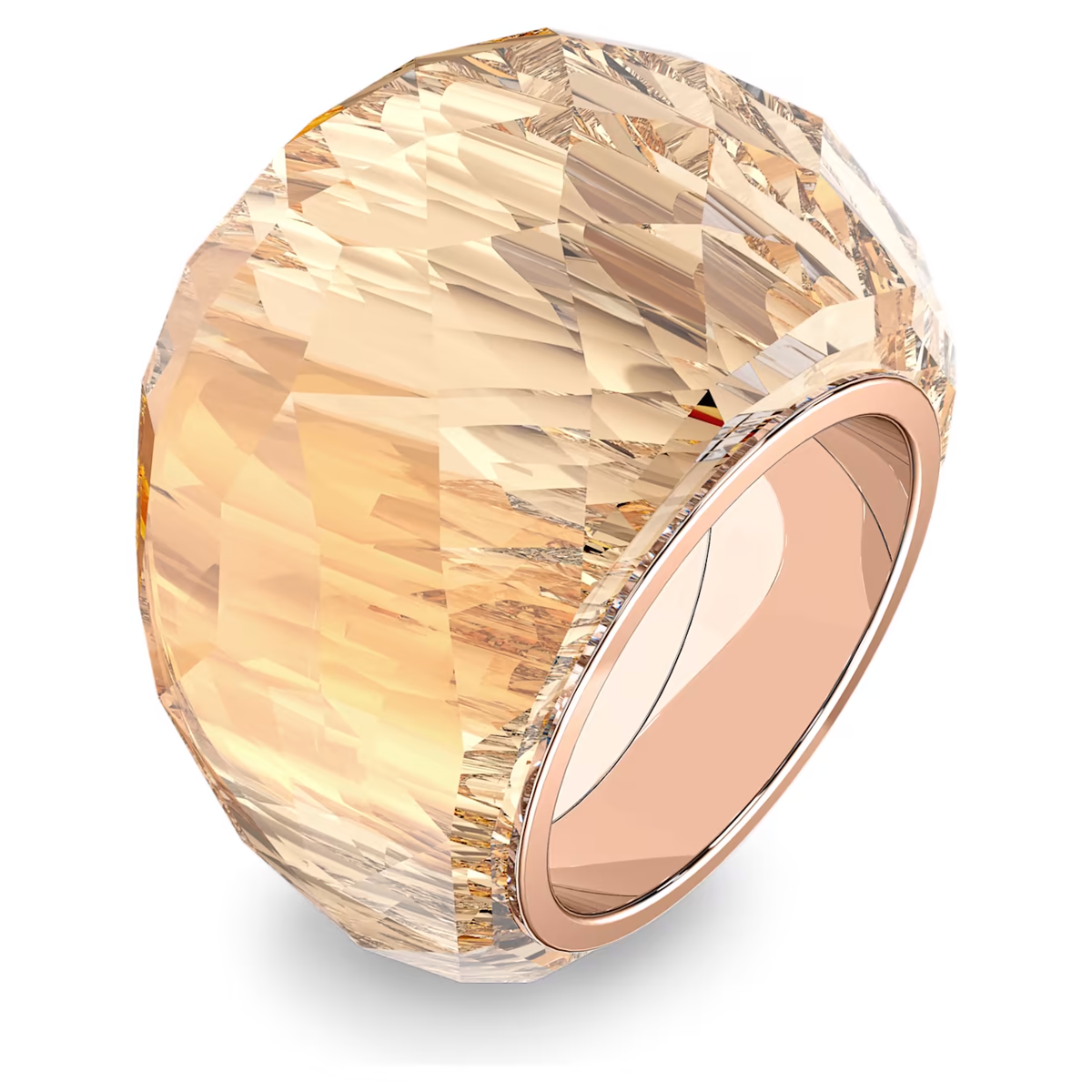 Swarovski Nirvana Ring Gold Tone Rose Gold-Tone Finish – Watches 