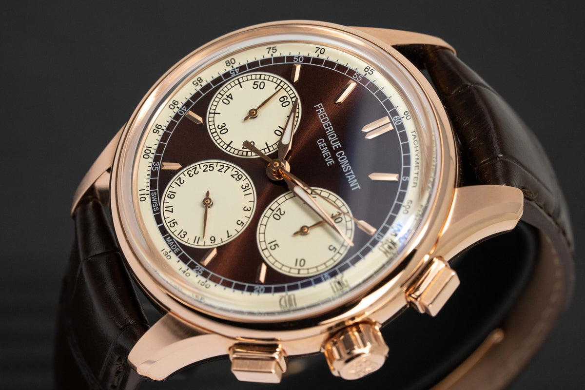 Frederique Constant Watch Men s Flyback Chronograph Brown FC