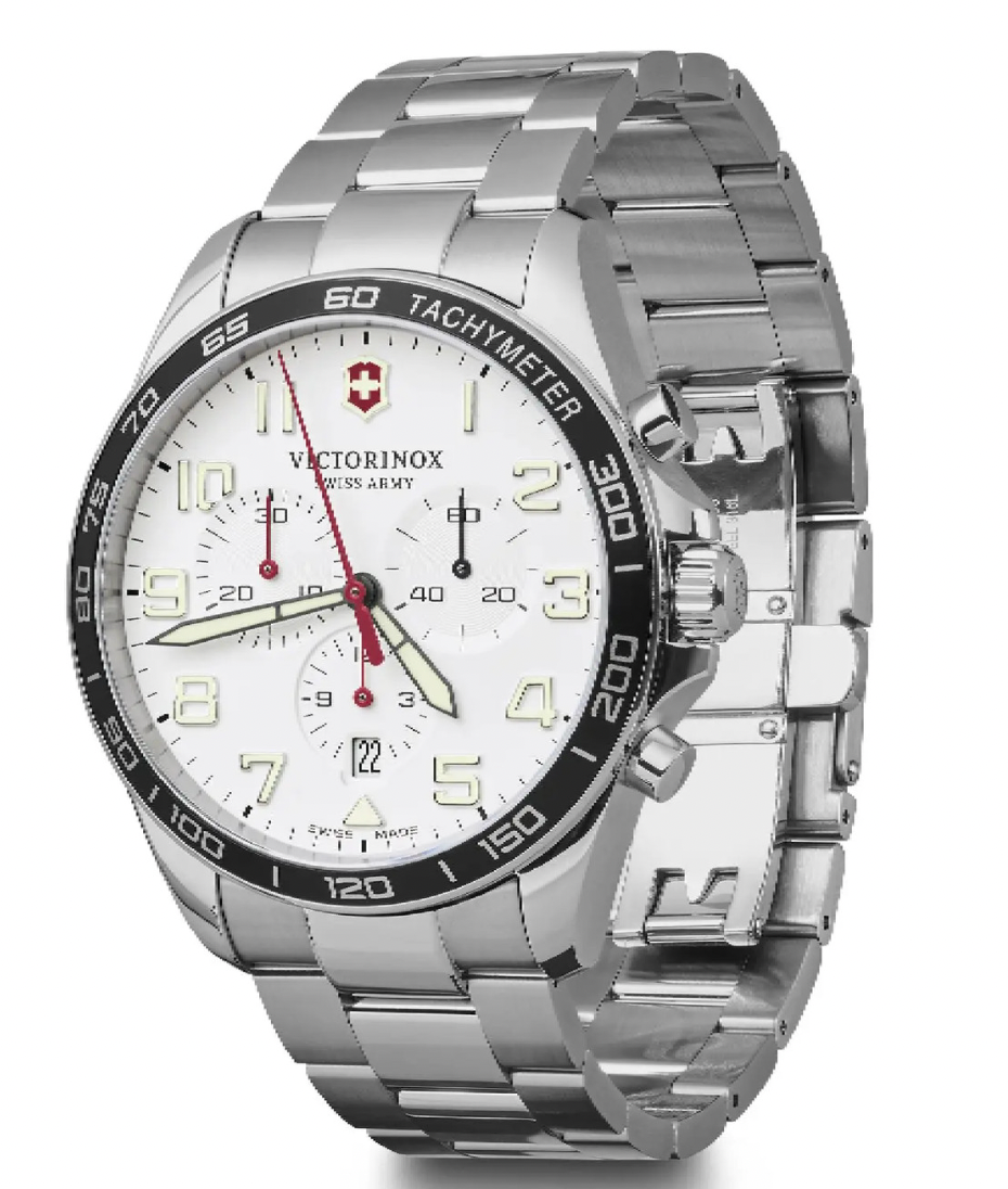 Victorinox Mens Watch Fieldforce Chronograph White 241856 Watches And Crystals 2878