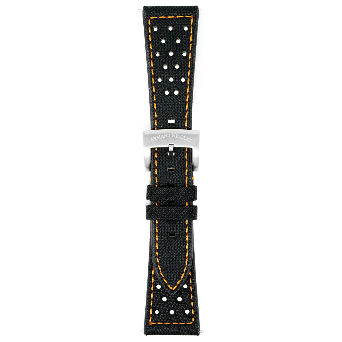 Armand Nicolet Watch Canvas Black Strap Watches Crystals