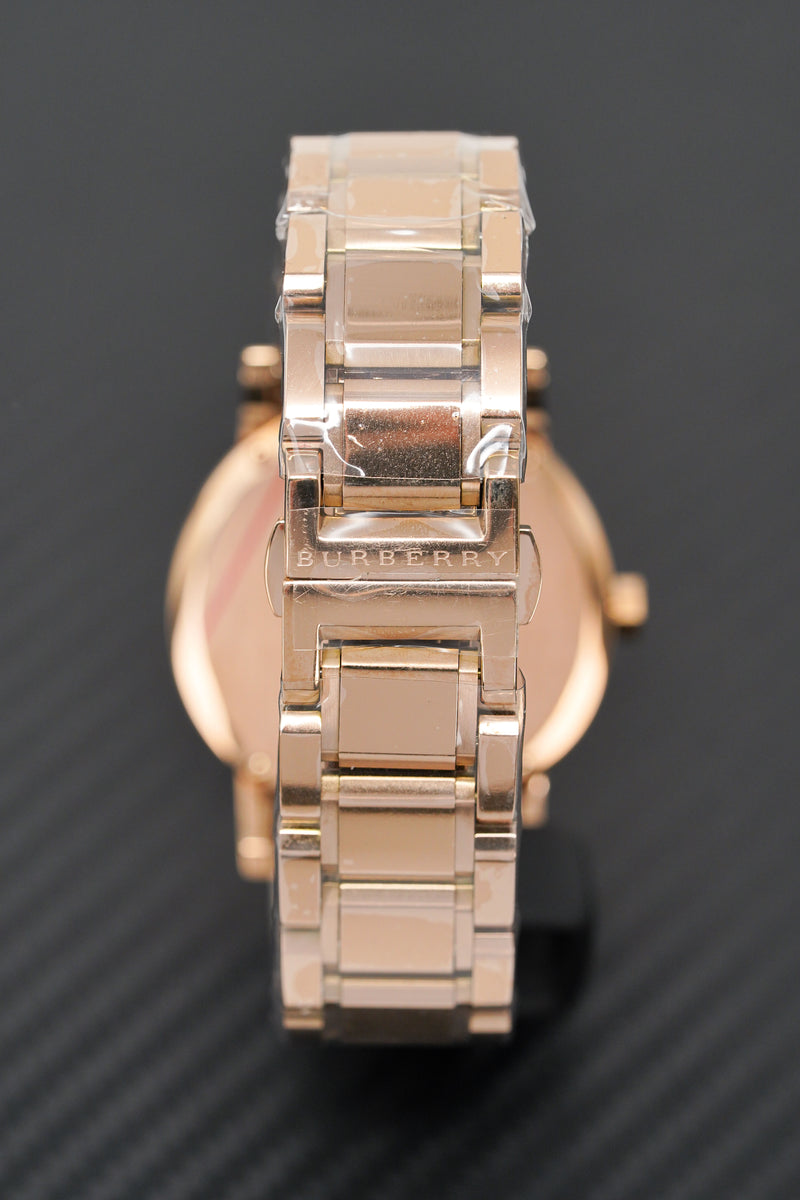 Burberry Unisex Watch The City Rose Gold 38mm BU9005 Watches Crystals