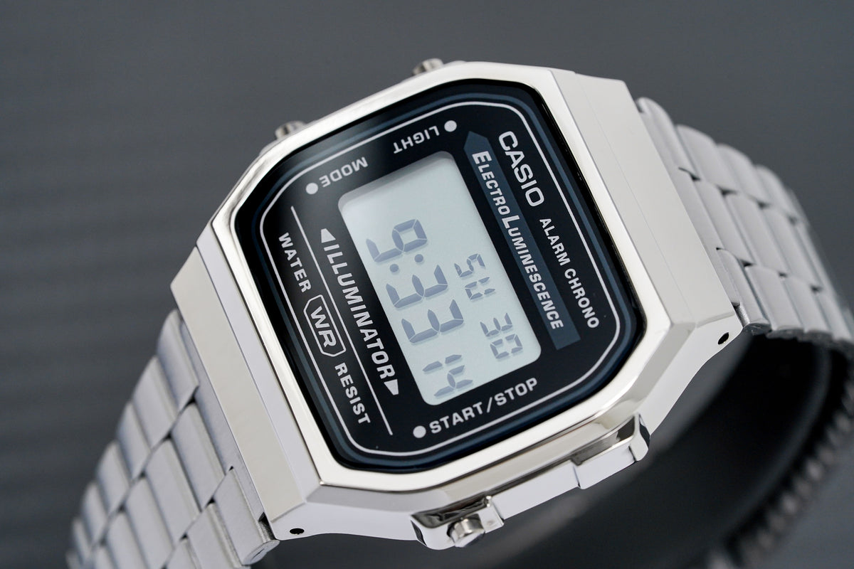 Casio digital silver clearance watch