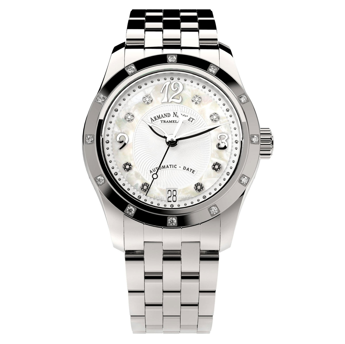 Armand Nicolet Ladies Watch M03 3 Diamond White A151EAA AN