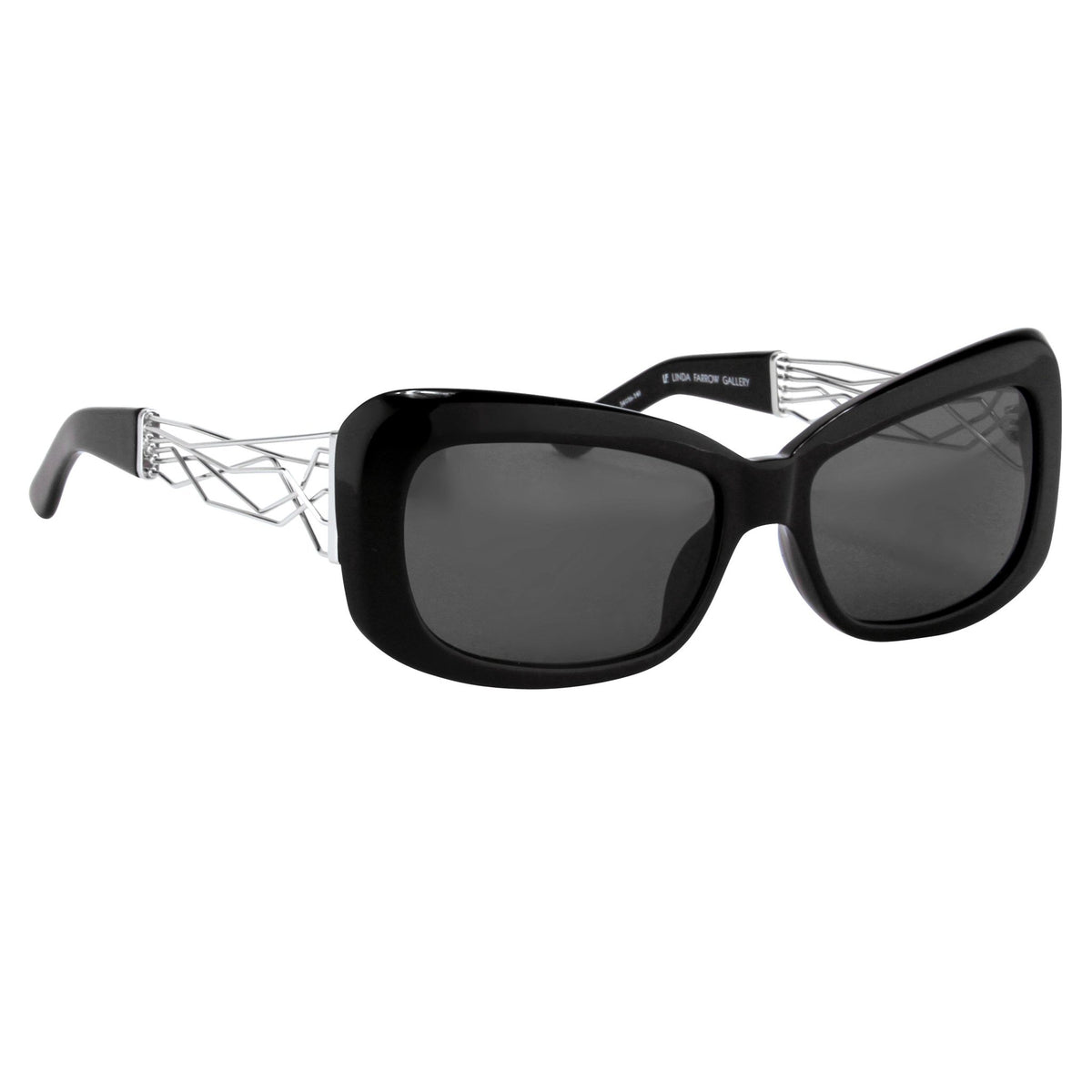 Prabal Gurung Sunglasses Rectangle Black and Grey