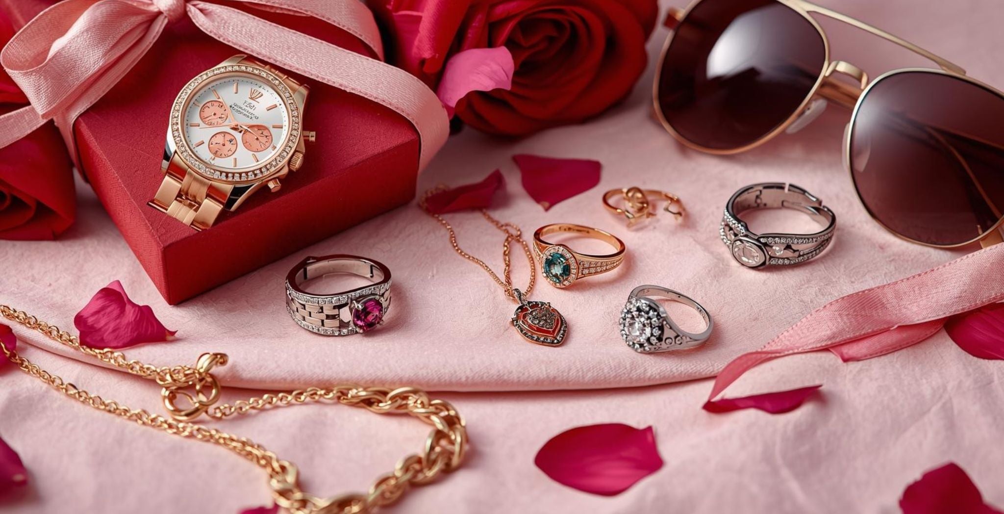 The Perfect Valentine’s Day Gifts: Watches, Rings, Necklaces, and Sunglasses
