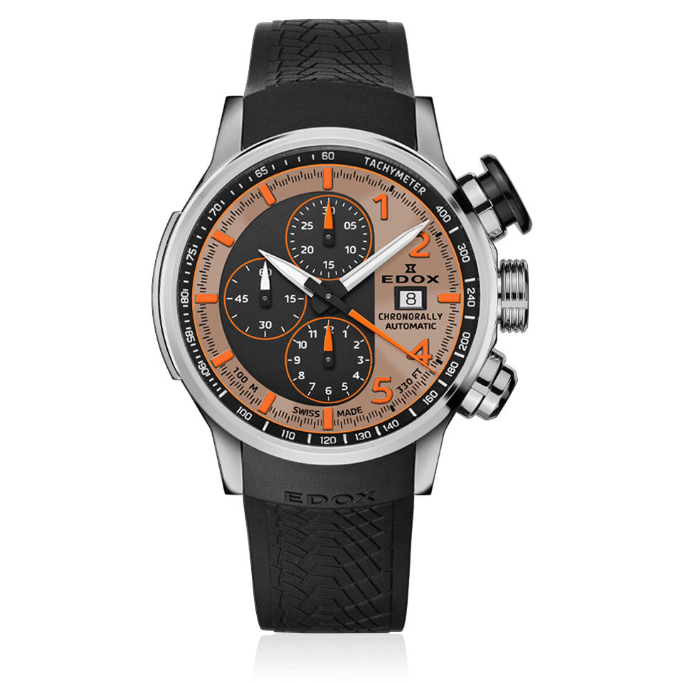 Edox Chronorally Automatic Men's Brown Watch 01129-TNCA-BENO