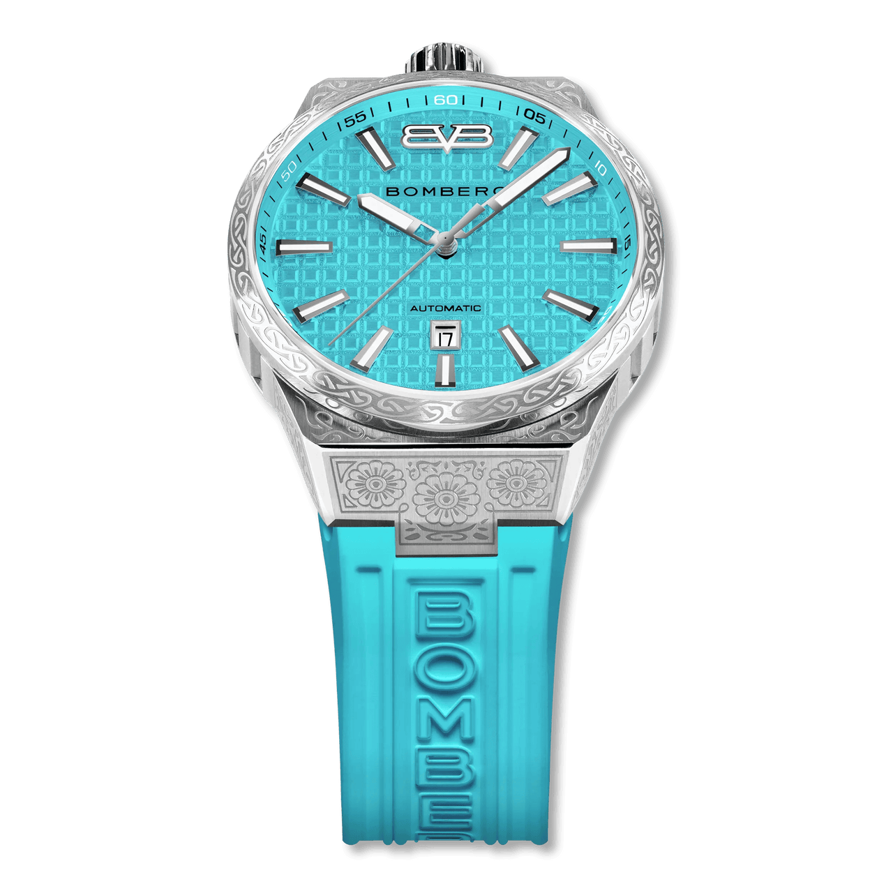 Bomberg Men's Bolt-68 NEO Automatic Teal Lagoon Watch BF43ASS.12-6.12