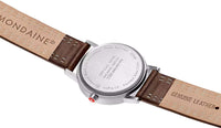 Thumbnail for Mondaine Ladies Watch Classic White Brown