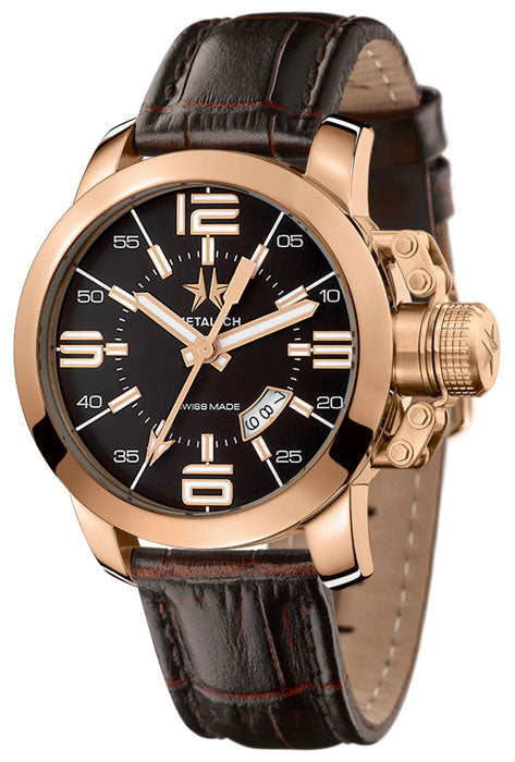 Decker Chronograph Brown Leather Watch - CH2599 - Fossil
