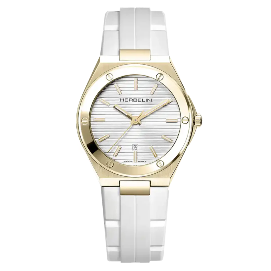 Cap Camarat Women's Yellow Gold PVD White Watch