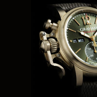 Thumbnail for Graham Chronofighter Vintage Green Brown Watch 2CVAK.G02A