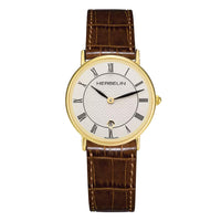 Thumbnail for Herbelin Classic Ladies Brown Gold Watch 16845P08MA