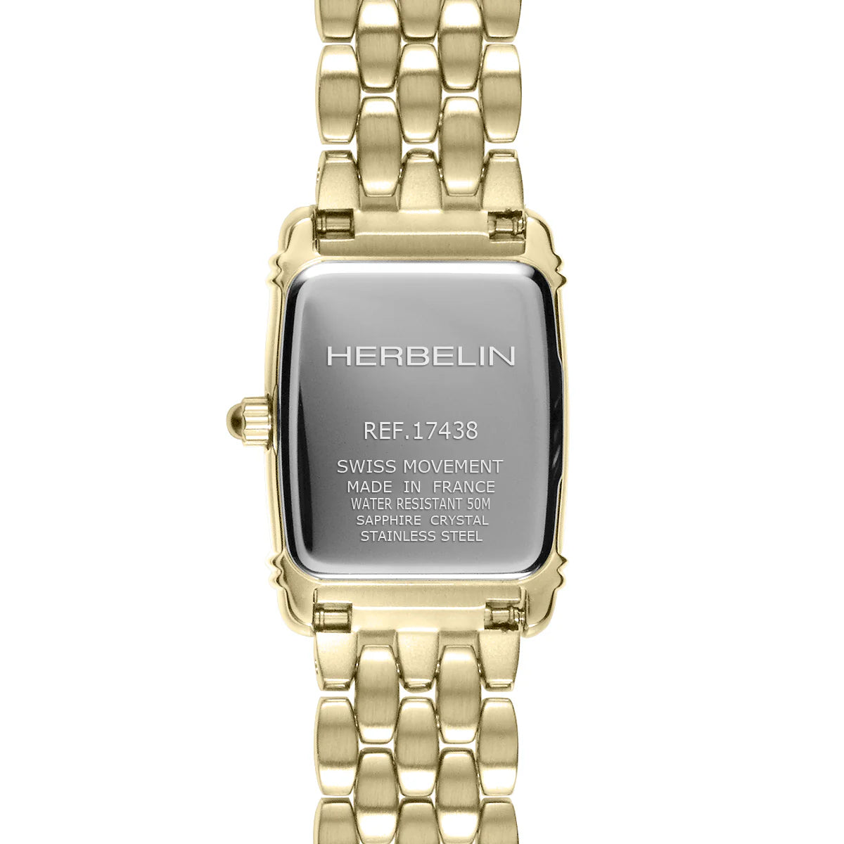 Herbelin Ladies Art Deco Tonneau Gold Watch