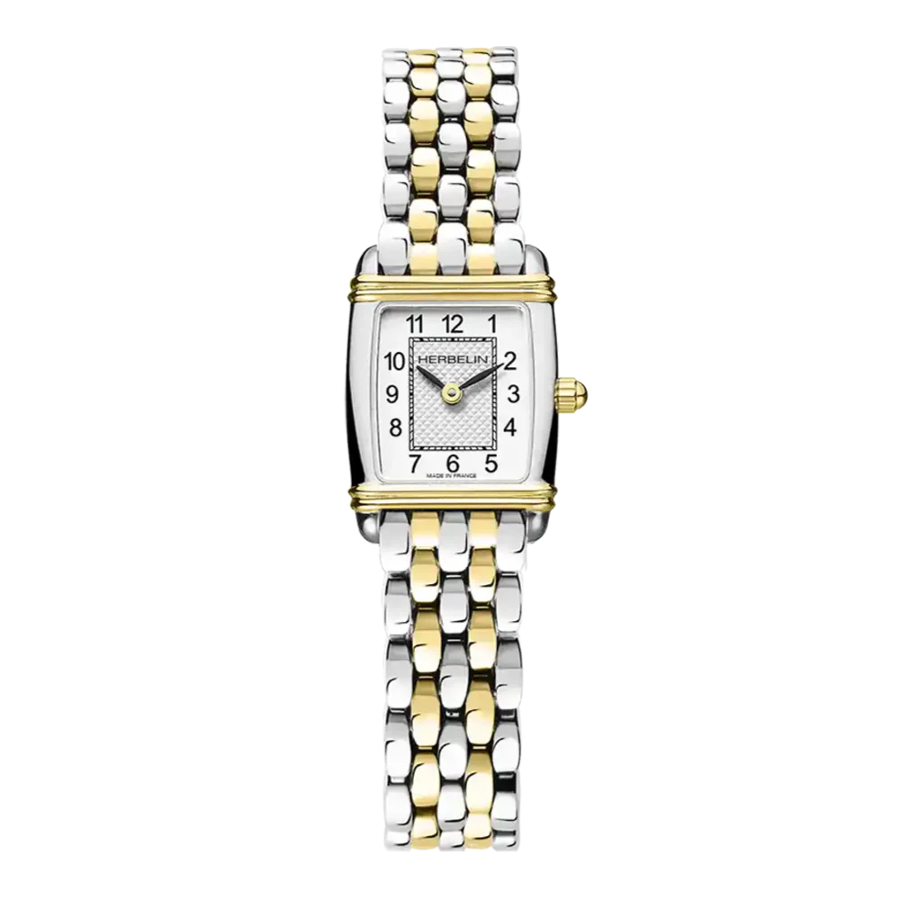Herbelin Art Deco Ladies Two-Tone Rectangle Watch
