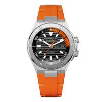 Thumbnail for Herbelin Cap Camarat Diver Automatic Men's Orange Silver Watch 1745A14CMD