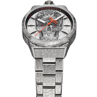 Thumbnail for Bomberg Bolt-68 Neo Tattooed  Cancun Skull Limited Edition Silver Watch