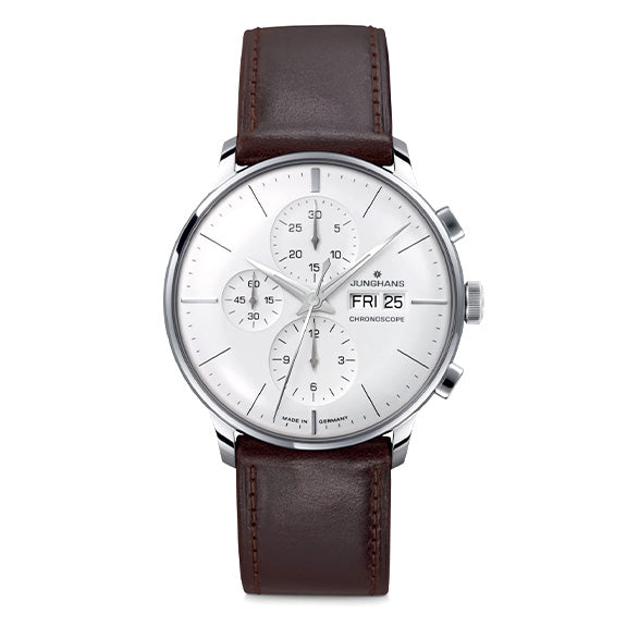 Junghans Meister Chronoscope Men's Brown Watch 27/4120.03