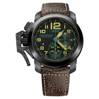 Thumbnail for Graham Men's Black Chronofighter Oversize Watch 2CCAU.B09A.L43N