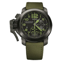 Thumbnail for Graham Chronofighter Oversize Green Black Watch 2CCAU.G01A.T15N