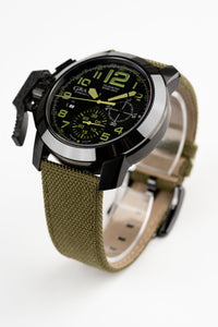 Thumbnail for Graham Chronofighter Oversize Green Black Watch 2CCAU.G01A.T15N