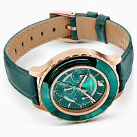 Thumbnail for Swarovski Octea Lux Chrono Ladies Green Rose Gold Watch 5452498