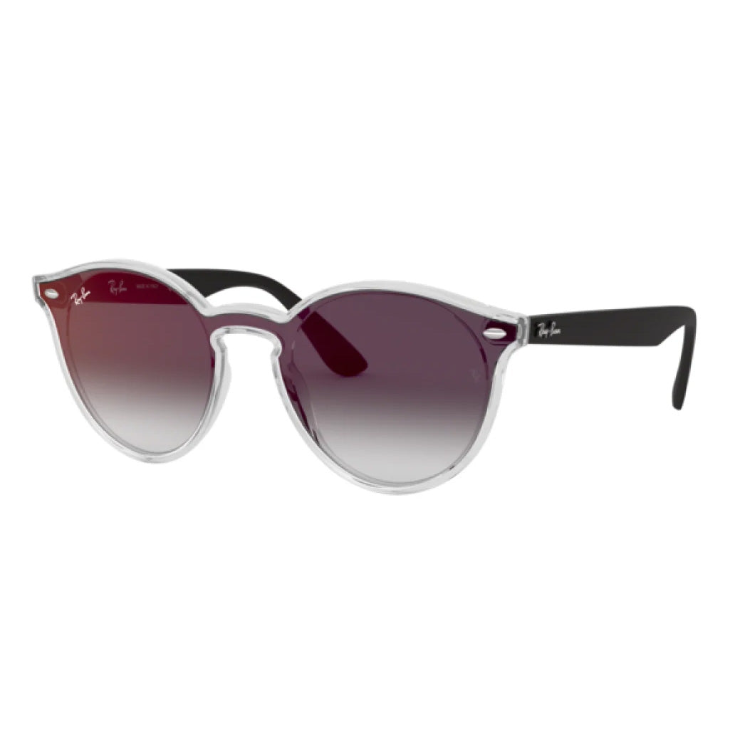 Ray-Ban Transparent Grey Mirror Blaze Sunglasses RB4380NF