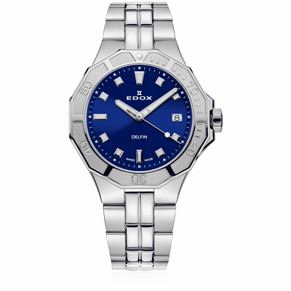Edox Delfin The Original Ladies Blue Watch 53020-3M-BUN