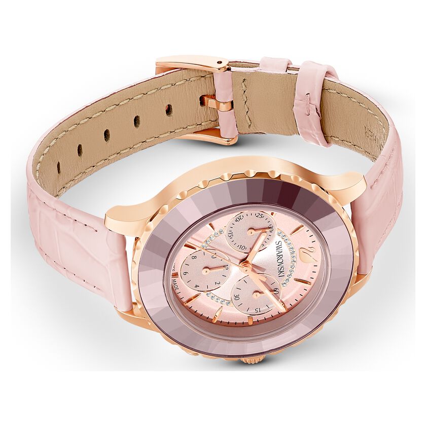 Swarovski Octea Lux 39mm Rose Gold Watch 5452501