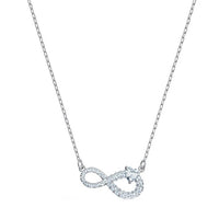 Thumbnail for Swarovski Infinity Necklace White Rhodium Plated 5538102