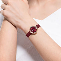 Thumbnail for Swarovski Crystal Flower Ladies Red Watch 5552780