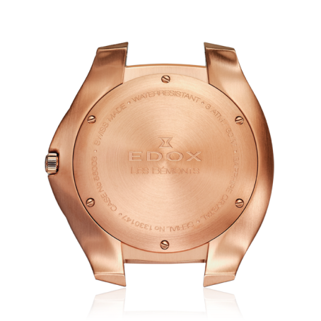 Edox Les Bèmonts Men's Rose Gold Silver Watch 56003-37R-AIR