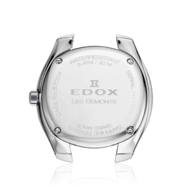 Edox Les Bèmonts Ladies Silver Blue Watch 57004-3-BUIN