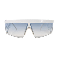 Thumbnail for Jeremy Scott Ladies Rectangular Grey Sunglasses 6JSSIGNATURESHADESWHITE