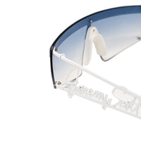 Thumbnail for Jeremy Scott Ladies Rectangular Grey Sunglasses 6JSSIGNATURESHADESWHITE