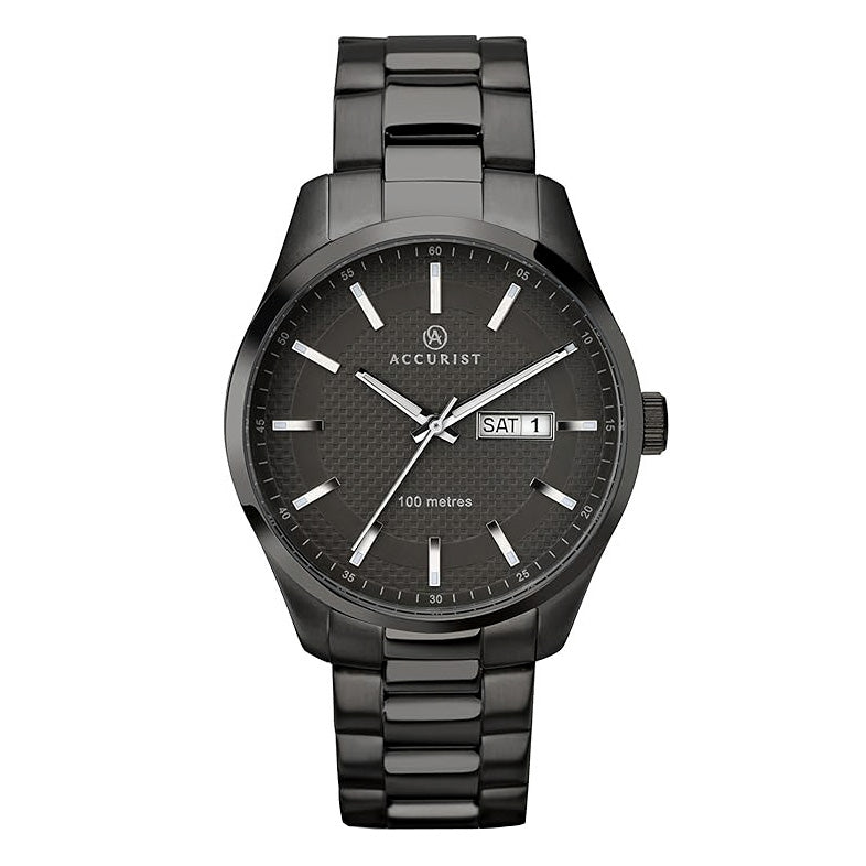 Accurist 7058 Mens Black Watch