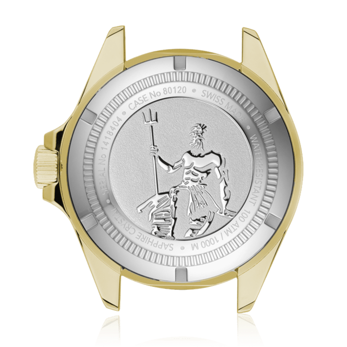 Edox Neptunian Automatic Men's Gold Black Watch 80120-37JCA-NID