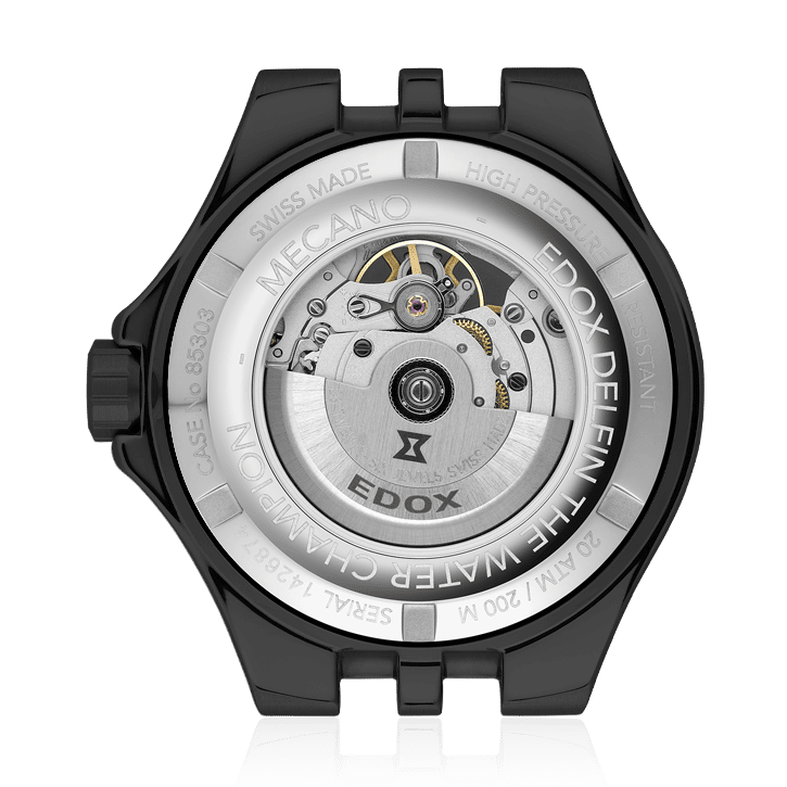 Edox Delfin Mecano Men's Black Watch 85303-37NCA-BEIO