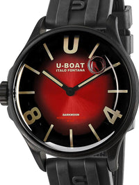 Thumbnail for U-Boat Men's Watch Darkmoon 40 Red Black Soleil Steel 9501