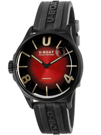 Thumbnail for U-Boat Men's Watch Darkmoon 40 Red Black Soleil Steel 9501