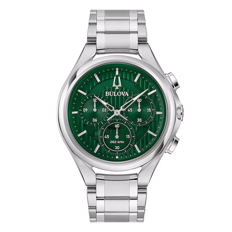 Bulova CURV Men's Green Watch 96A297