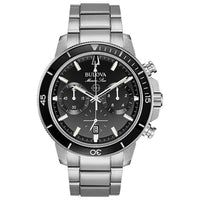 Thumbnail for Bulova Marine Star Men's Black Watch 96B272