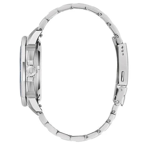 Bulova Men's Quartz Watch 43mm Marine Star Grey Silver