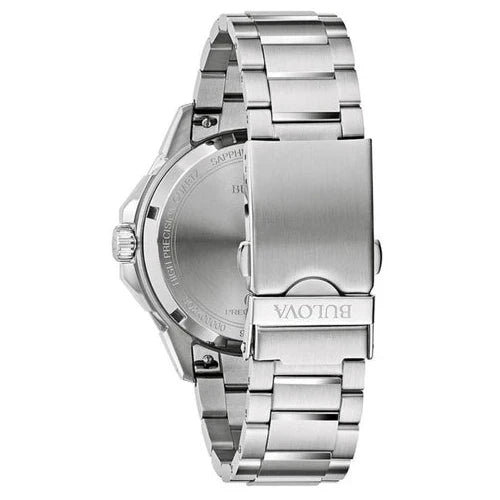Bulova Men's Quartz Watch 43mm Marine Star Grey Silver