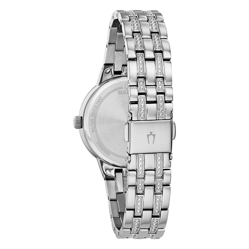 Bulova Ladies' Quartz Watch 33mm Phantom Blue Silver