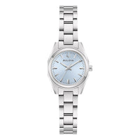 Thumbnail for Bulova Ladies' Quartz Watch 23mm Surveyor Light Blue Silver