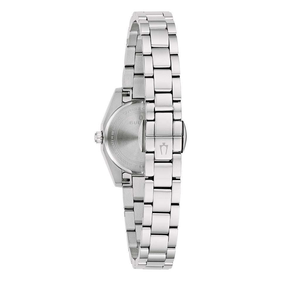 Bulova Ladies' Quartz Watch 23mm Surveyor Light Blue Silver