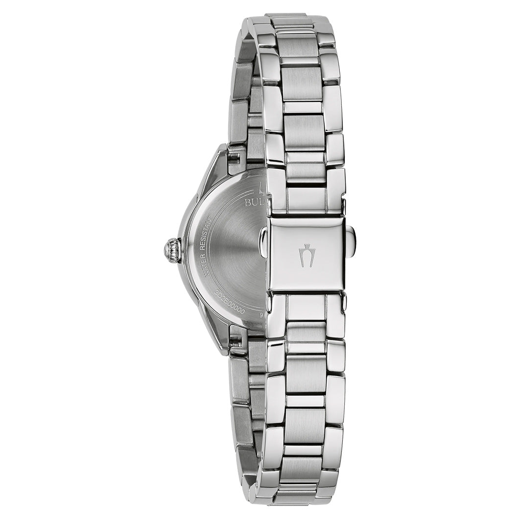Bulova Ladies' Quartz Watch 28mm Sutton Light Blue Diamond