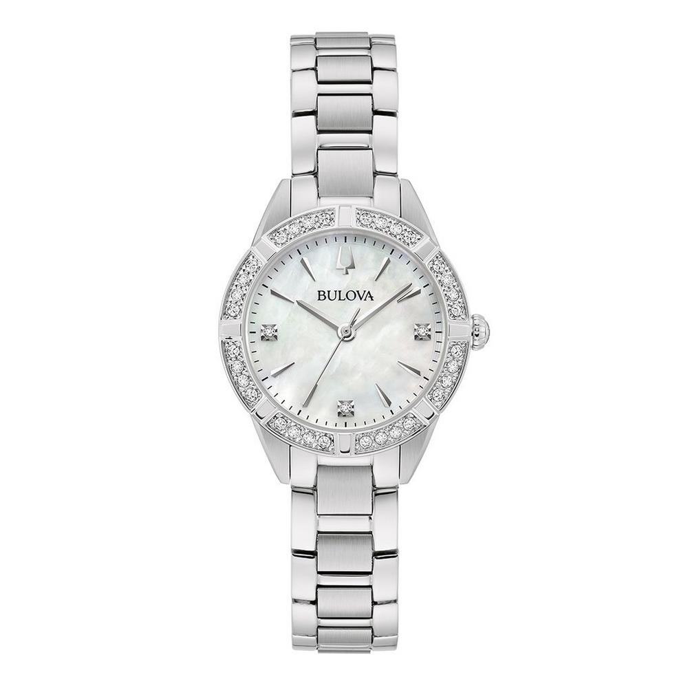 Bulova Ladies' Quartz Watch 28mm Sutton White Mother of Pearl