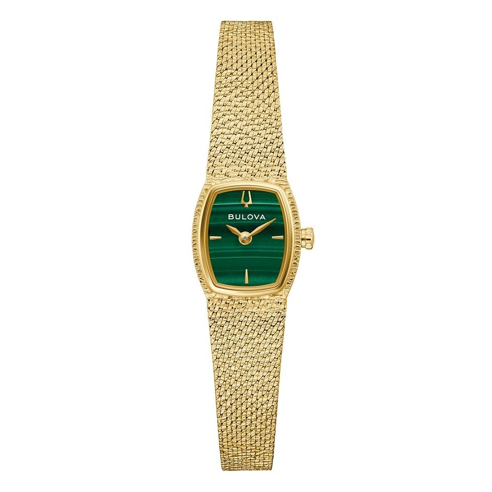 Bulova Ladies' Quartz Watch 17mm Goddess of Time Green Gold
