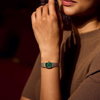 Thumbnail for Bulova Ladies' Quartz Watch 17mm Goddess of Time Green Gold